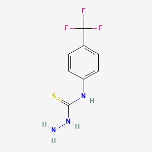 molecular formula C8H8F3N3S B1303358 4-[4-(Trifluoromethyl)phenyl]-3-thiosemicarbazide CAS No. 206761-90-2