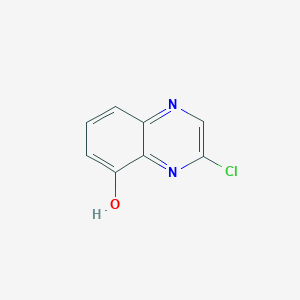 molecular formula C8H5ClN2O B13033584 3-Chloroquinoxalin-5-ol 