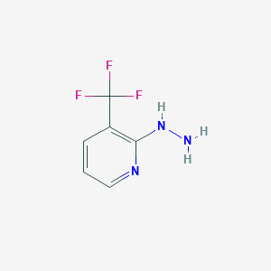 molecular formula C6H6F3N3 B1303363 2-Hydrazinyl-3-(trifluoromethyl)pyridine CAS No. 89570-83-2