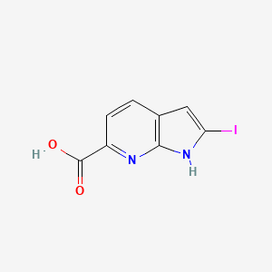 2-iodo-1H-pyrrolo[2,3-b]pyridine-6-carboxylic acid