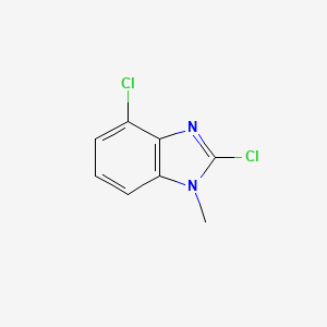 molecular formula C8H6Cl2N2 B13033645 2,4-Dichloro-1-methyl-1h-1,3-benzodiazole 