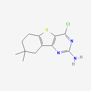 4-Chloro-8,8-dimethyl-6,7,8,9-tetrahydrobenzo[4,5]thieno[3,2-D]pyrimidin-2-amine