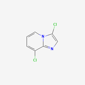 molecular formula C7H4Cl2N2 B13033667 3,8-Dichloroimidazo[1,2-A]pyridine 