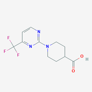 molecular formula C11H12F3N3O2 B1303368 1-[4-(三氟甲基)嘧啶-2-基]哌啶-4-羧酸 CAS No. 465514-39-0