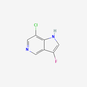 molecular formula C7H4ClFN2 B13033681 7-Chloro-3-fluoro-1H-pyrrolo[3,2-c]pyridine 