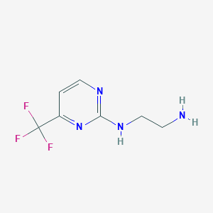 molecular formula C7H9F3N4 B1303369 N1-(4-(Trifluoromethyl)pyrimidin-2-yl)ethane-1,2-diamine CAS No. 215655-29-1