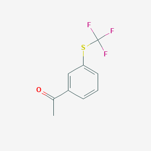 molecular formula C9H7F3OS B1303372 3'-(三氟甲硫基)苯乙酮 CAS No. 56773-33-2