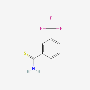 molecular formula C8H6F3NS B1303375 3-(Trifluoromethyl)thiobenzamide CAS No. 53515-17-6