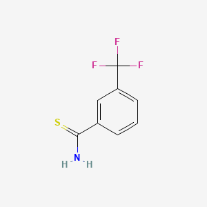 molecular formula C8H6F3NS B1303375 3-(三氟甲基)硫代苯甲酰胺 CAS No. 53515-17-6