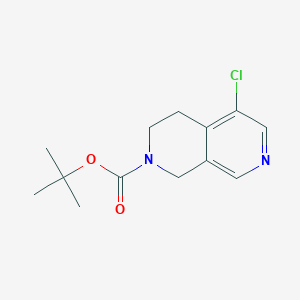 molecular formula C13H17ClN2O2 B13033753 tert-Butyl5-chloro-3,4-dihydro-2,7-naphthyridine-2(1H)-carboxylate 