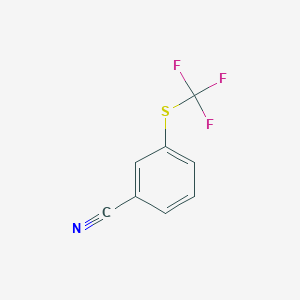 molecular formula C8H4F3NS B1303376 3-(Trifluoromethylthio)benzonitrile CAS No. 660-44-6