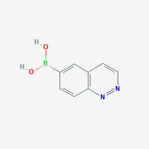 molecular formula C8H7BN2O2 B13033778 Cinnolin-6-ylboronicacid 