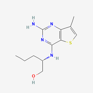 (S)-2-((2-Amino-7-methylthieno[3,2-D]pyrimidin-4-YL)amino)pentan-1-OL