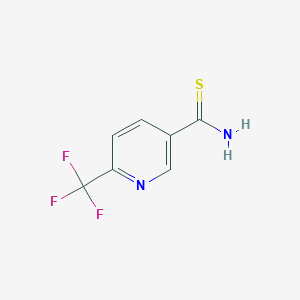 molecular formula C7H5F3N2S B1303379 6-(Trifluoromethyl)thionicotinamide CAS No. 386715-34-0