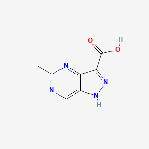 molecular formula C7H6N4O2 B13033824 5-Methyl-1H-pyrazolo[4,3-D]pyrimidine-3-carboxylic acid 