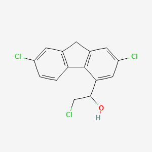 2-Chloro-1-(2,7-dichloro-9H-fluoren-4-yl)ethanol