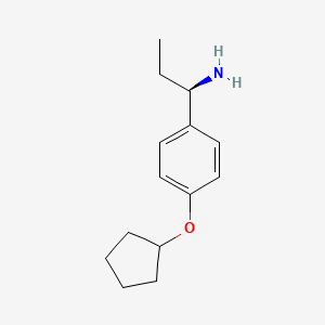 (1R)-1-(4-Cyclopentyloxyphenyl)propylamine