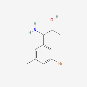 1-Amino-1-(3-bromo-5-methylphenyl)propan-2-OL