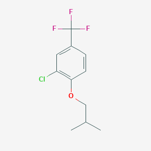 molecular formula C11H12ClF3O B13033982 3-Chloro-4-isobutoxybenzotrifuoride 