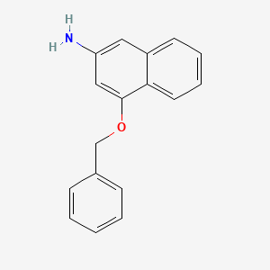 molecular formula C17H15NO B13034086 4-(Benzyloxy)naphthalen-2-amine 