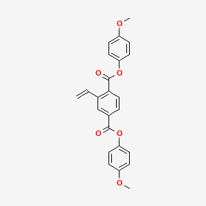 molecular formula C24H20O6 B13034098 Bis(4-methoxyphenyl) 2-ethenylbenzene-1,4-dicarboxylate CAS No. 216431-30-0