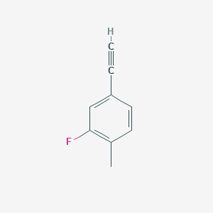 molecular formula C9H7F B130341 4-乙炔基-2-氟-1-甲基苯 CAS No. 145069-53-0