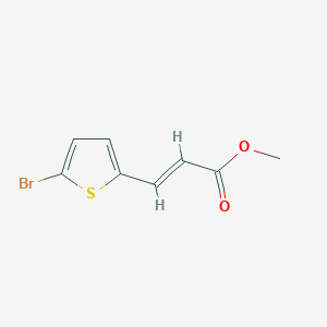 molecular formula C8H7BrO2S B13034135 (E)-methyl 3-(5-bromothiophen-2-yl)acrylate 