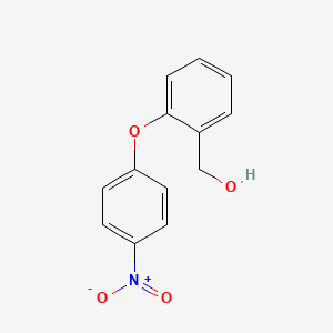 molecular formula C13H11NO4 B13034150 2-(4-Nitrophenoxy)-benzenemethanol 