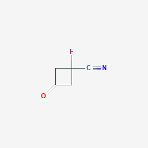 1-Fluoro-3-oxocyclobutane-1-carbonitrile