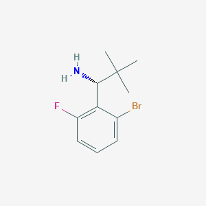 (R)-1-(2-Bromo-6-fluorophenyl)-2,2-dimethylpropan-1-amine