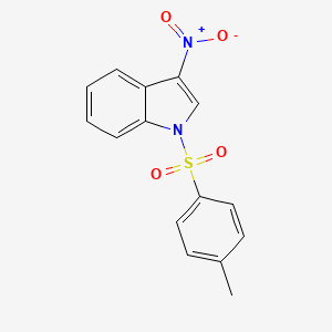 molecular formula C15H12N2O4S B13034262 3-Nitro-1-tosyl-1H-indole 