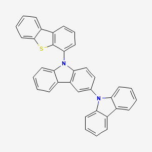 molecular formula C36H22N2S B13034266 9-(Dibenzo[b,d]thiophen-4-yl)-9H-3,9'-bicarbazole 