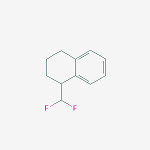 molecular formula C11H12F2 B13034298 1-(Difluoromethyl)-1,2,3,4-tetrahydronaphthalene 