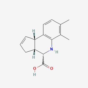 (3AR,4S,9BS)-6,7-Dimethyl-3A,4,5,9B-tetrahydro-3H-cyclopenta[C]quinoline-4-carboxylic acid