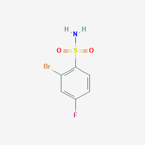 molecular formula C6H5BrFNO2S B1303431 2-溴-4-氟苯磺酰胺 CAS No. 351003-60-6