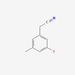 molecular formula C9H8FN B1303432 2-(3-氟-5-甲基苯基)乙腈 CAS No. 518070-21-8