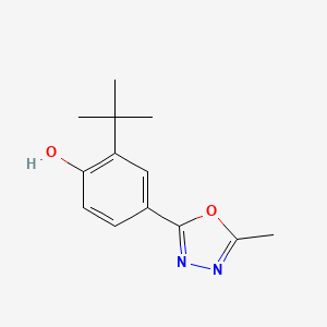 2-(Tert-butyl)-4-(5-methyl-1,3,4-oxadiazol-2-YL)phenol