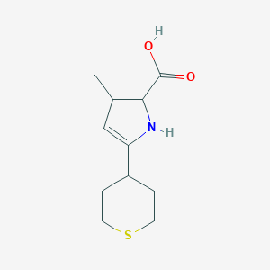 3-Methyl-5-(tetrahydro-2H-thiopyran-4-yl)-1H-pyrrole-2-carboxylic acid