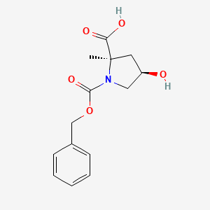 (2R,4R)-1-((Benzyloxy)carbonyl)-4-hydroxy-2-methylpyrrolidine-2-carboxylic acid