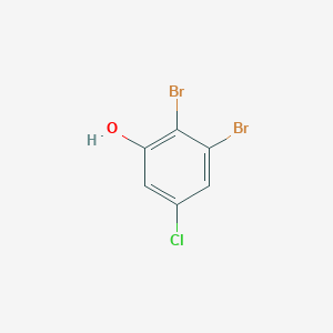 molecular formula C6H3Br2ClO B13034452 2,3-Dibromo-5-chlorophenol 