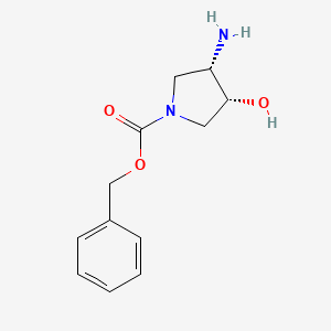 Benzyl (3s,4r)-3-amino-4-hydroxypyrrolidine-1-carboxylate