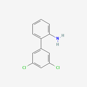 molecular formula C12H9Cl2N B13034597 3',5'-Dichloro-biphenyl-2-amine 