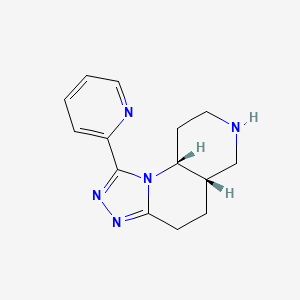 (5AS,9AR)-1-(Pyridin-2-YL)-4,5,5A,6,7,8,9,9A-octahydro-[1,2,4]triazolo[4,3-A][1,6]naphthyridine