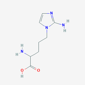 2-Amino-5-(2-amino-1H-imidazol-1-yl)pentanoic acid