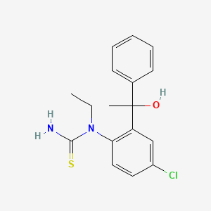 N-[4-Chloro-2-(1-hydroxy-1-phenylethyl)phenyl]-N-ethylthiourea