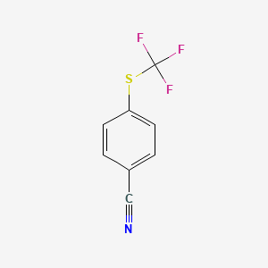 molecular formula C8H4F3NS B1303463 4-(Trifluoromethylthio)benzonitrile CAS No. 332-26-3