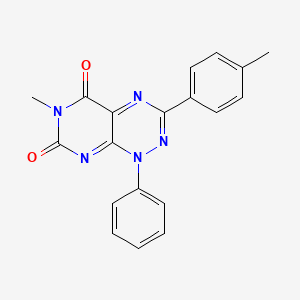 6-Methyl-1-phenyl-3-(p-tolyl)pyrimido[5,4-e][1,2,4]triazine-5,7(1H,6H)-dione