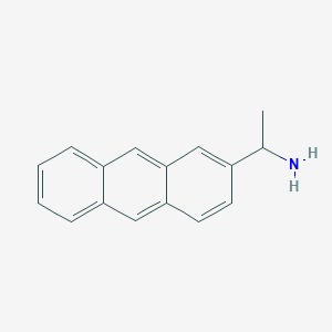 molecular formula C16H15N B13034650 1-(2-Anthryl)ethylamine 