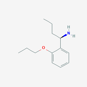 molecular formula C13H21NO B13034658 (R)-1-(2-Propoxyphenyl)butan-1-amine 