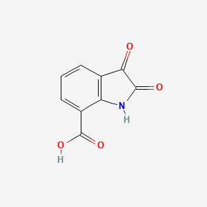 molecular formula C9H5NO4 B1303470 2,3-二氧代吲哚啉-7-羧酸 CAS No. 25128-35-2